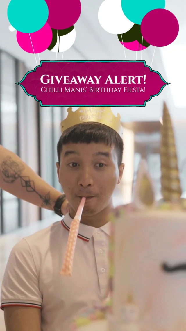 [Giveaway] 🎂🎉 It’s Chilli Manis’ Birthday Fiesta! We’re turning up the heat with a feast for 3 lucky foodies! Want in? Just follow these simple steps and you could be feasting with us soon! 😍🌶️

𝗛𝗼𝘄 𝘁𝗼 𝗷𝗼𝗶𝗻:
1. Follow us on IG
2. Comment “happy bday chilli manis”
3. Tag 2 friends

⏰ Contest ends 15 June 2025, 11:59PM SGT.

Winners will be randomly selected and contacted via DM.

#ChilliManis #Peranakan #ManisExperience #ManisMoment #Giveaway